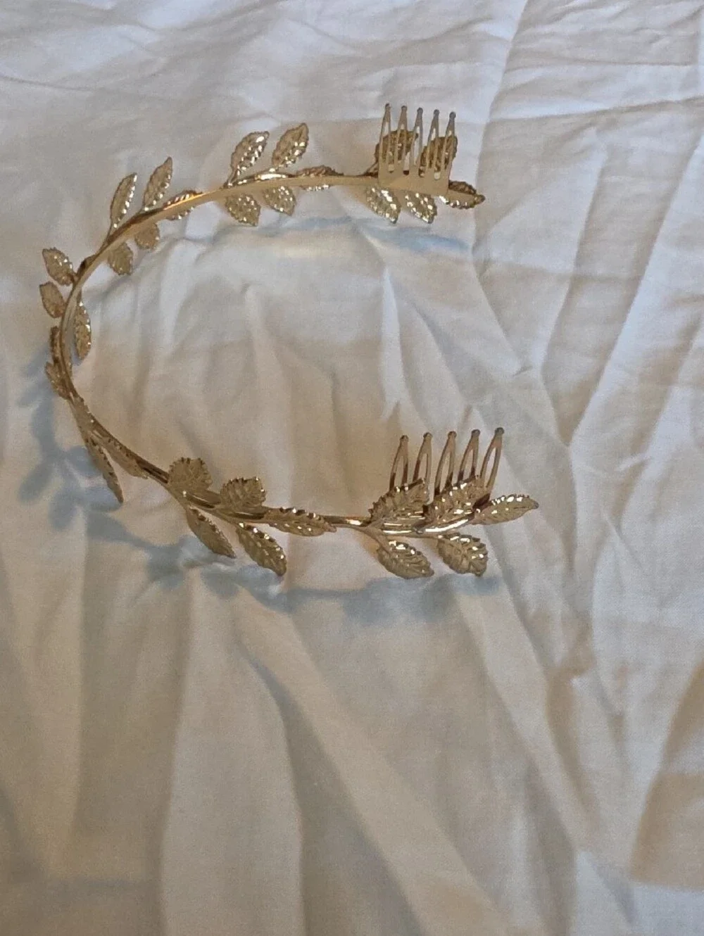 Gold Leaf Vine Headband Crown - Women Accessories